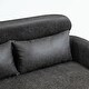 preview thumbnail 25 of 48, Loveseat With 2 Throw Pillows,Black Metal Legs