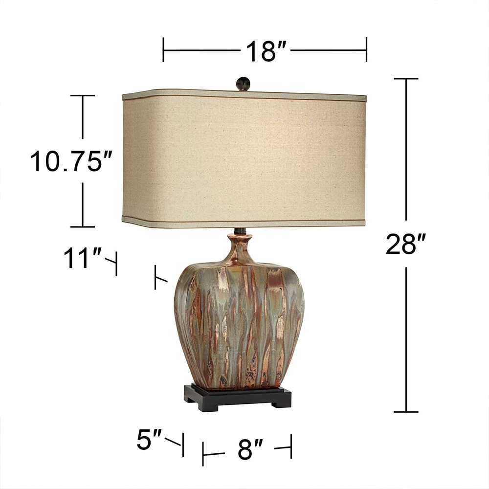 Modern table lamp rectangular shade online
