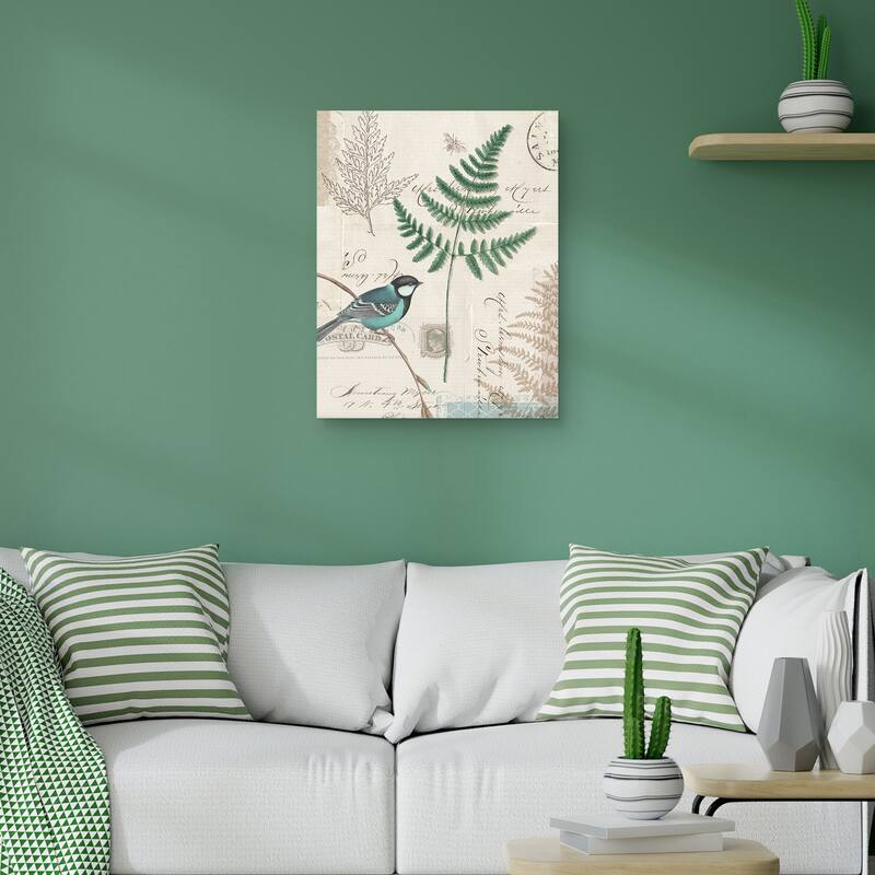 En Bleu I Crop by Katie Pertiet Canvas Art Print
