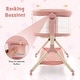preview thumbnail 12 of 16, Height Adjustable Bedside Sleeper with Storage Bag and Soft Mattress for Baby - 24.5" x 40" x 29.5"-34.5"