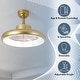 preview thumbnail 4 of 19, JONATHAN Y Loren 20" Modern 6-Speed Metal Dimmable Smart LED Ceiling Fan, App & Remote - 11.5 Inches