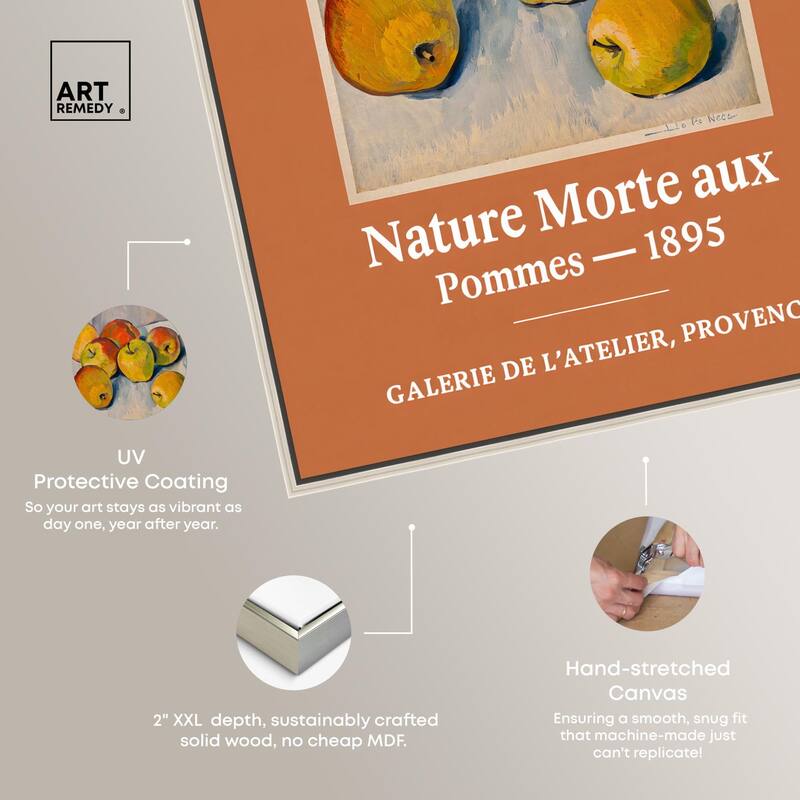 Apples of Cezanne Canvas by Art Remedy
