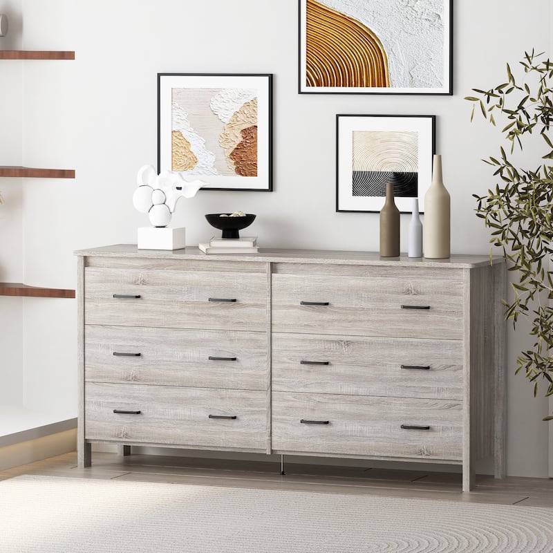 Olimont 6 Drawer Dresser by Christopher Knight Home - Sonoma Oak