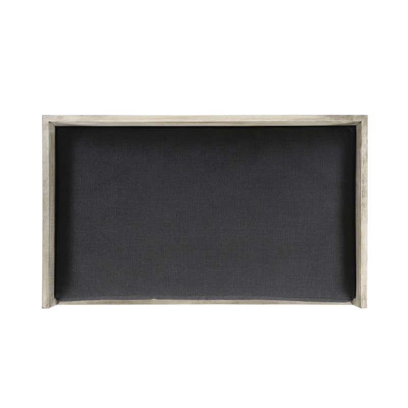 Paulo Dog Pet Bed, Gray Fabric Soft Cushioning, Taupe Gray, 30 Inch - Black, Gray