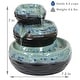 preview thumbnail 3 of 7, Sunnydaze 3-Tier Modern Textured Bowls Ceramic Indoor Tabletop Water Fountain - 7-Inch
