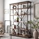 preview thumbnail 2 of 8, Marcin Transitional 58-inch 5-Shelf Metal Bookcase by Furniture of America