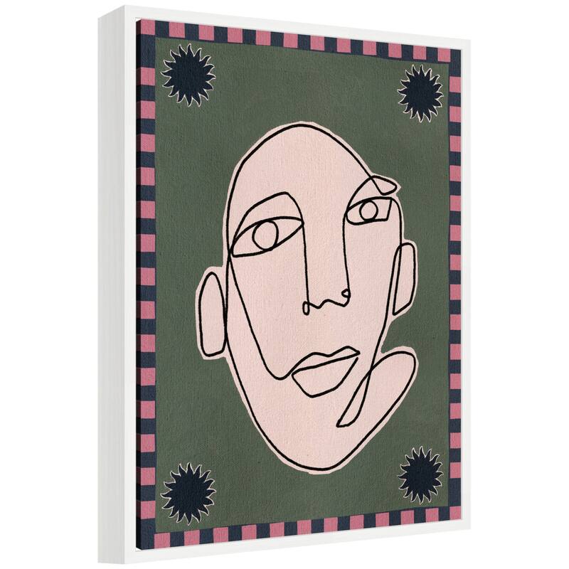 Kate and Laurel Sylvie Under The Sun 5 Framed Canvas by Shatha Al Dafai - 18x24