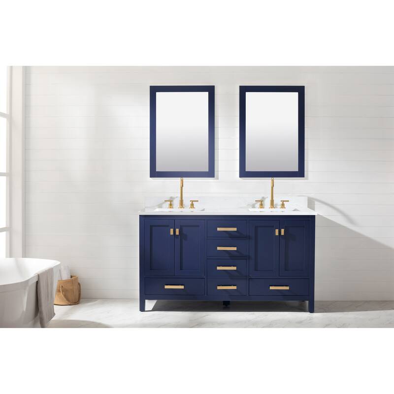 Valentino 60" Single Vanity in Blue