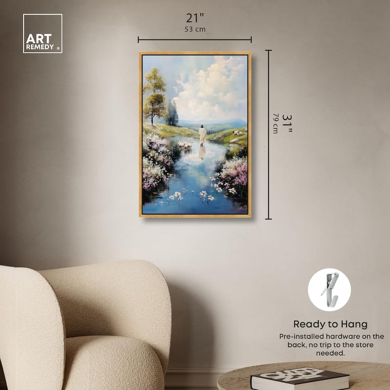 Caretaker's Calm Crossing I Canvas by Art Remedy