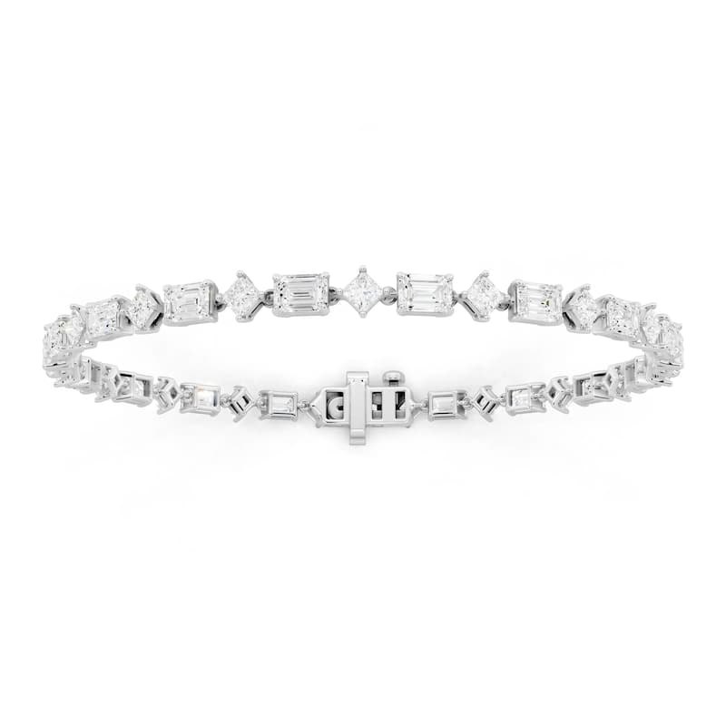 Auriya 14K Gold Lab Grown Diamond Tennis Bracelet 5 2/5 ct. tw. (E-F VS) - White