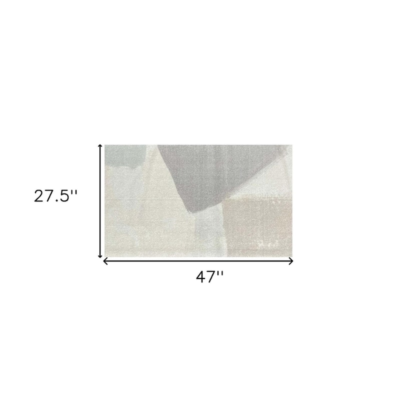 Dugap Abstract Stain Resistant Area Rug By HomeRoots - 2' X 4'
