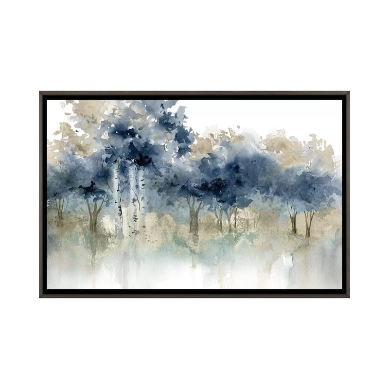iCanvas "Water's Edge I" by Carol Robinson Framed - Charcoal - 18x26
