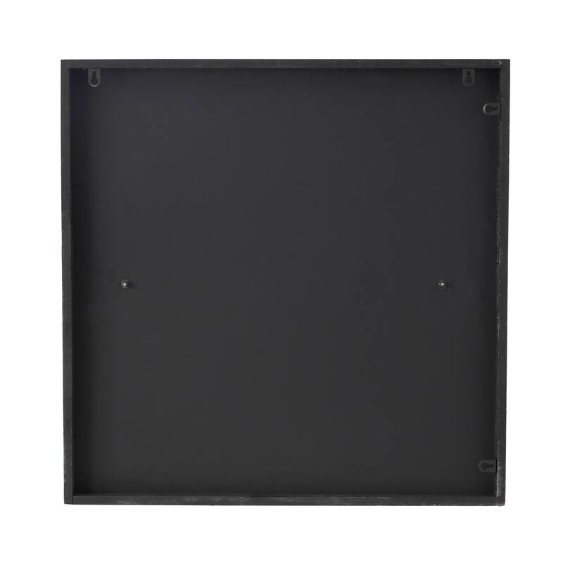 CosmoLiving by Cosmopolitan Metal Overlapping Lines Abstract Wall Decor with Black or White Backing - Black or White