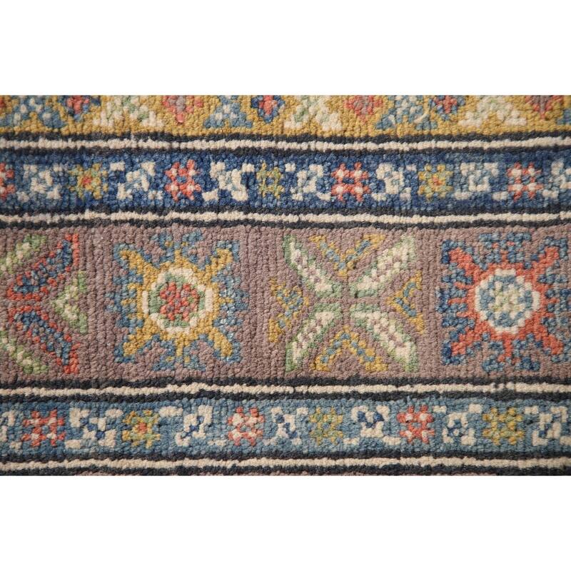 Kazak Accent Rug Hand-Knotted Wool Carpet - 2'7" x 4'2"