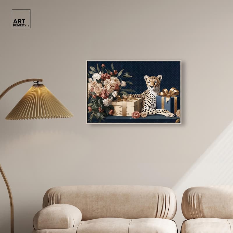 Cheetah Glam Gift Boxes Canvas by Art Remedy