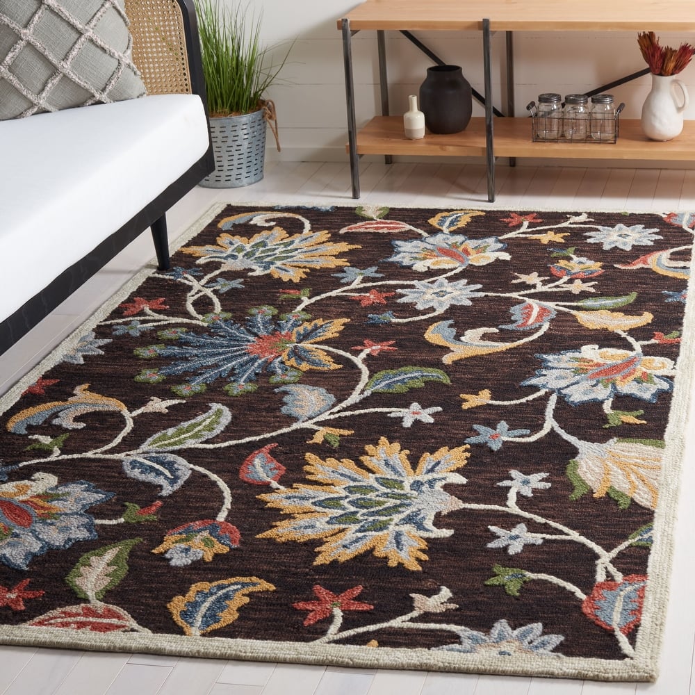 SAFAVIEH Handmade Blossom Sussan Modern & Contemporary Wool Rug