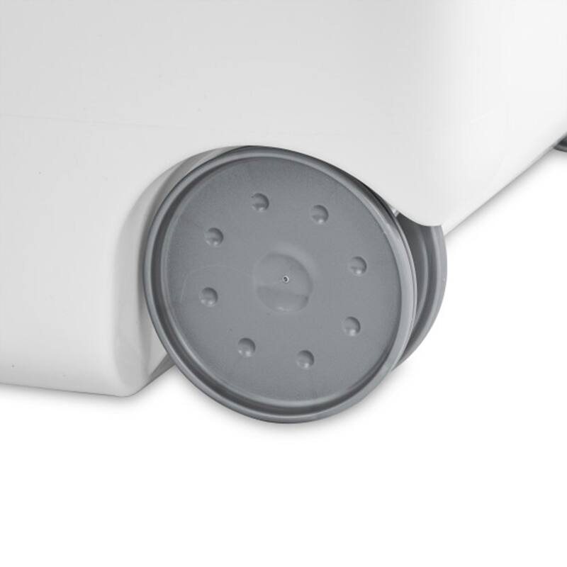 Sterilite Laundry Hamper Flip Top Lid Retractable Pull Handle Wheels, (3 Pack) - N/A