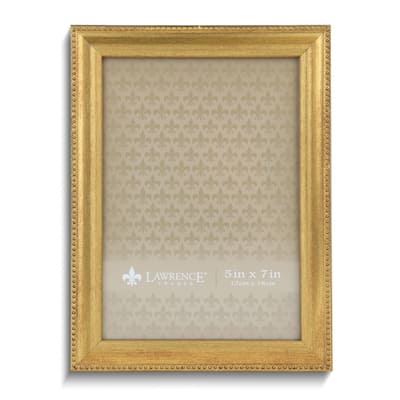 Curata Gold-Tone Beaded Edge 5x7 Photo Frame