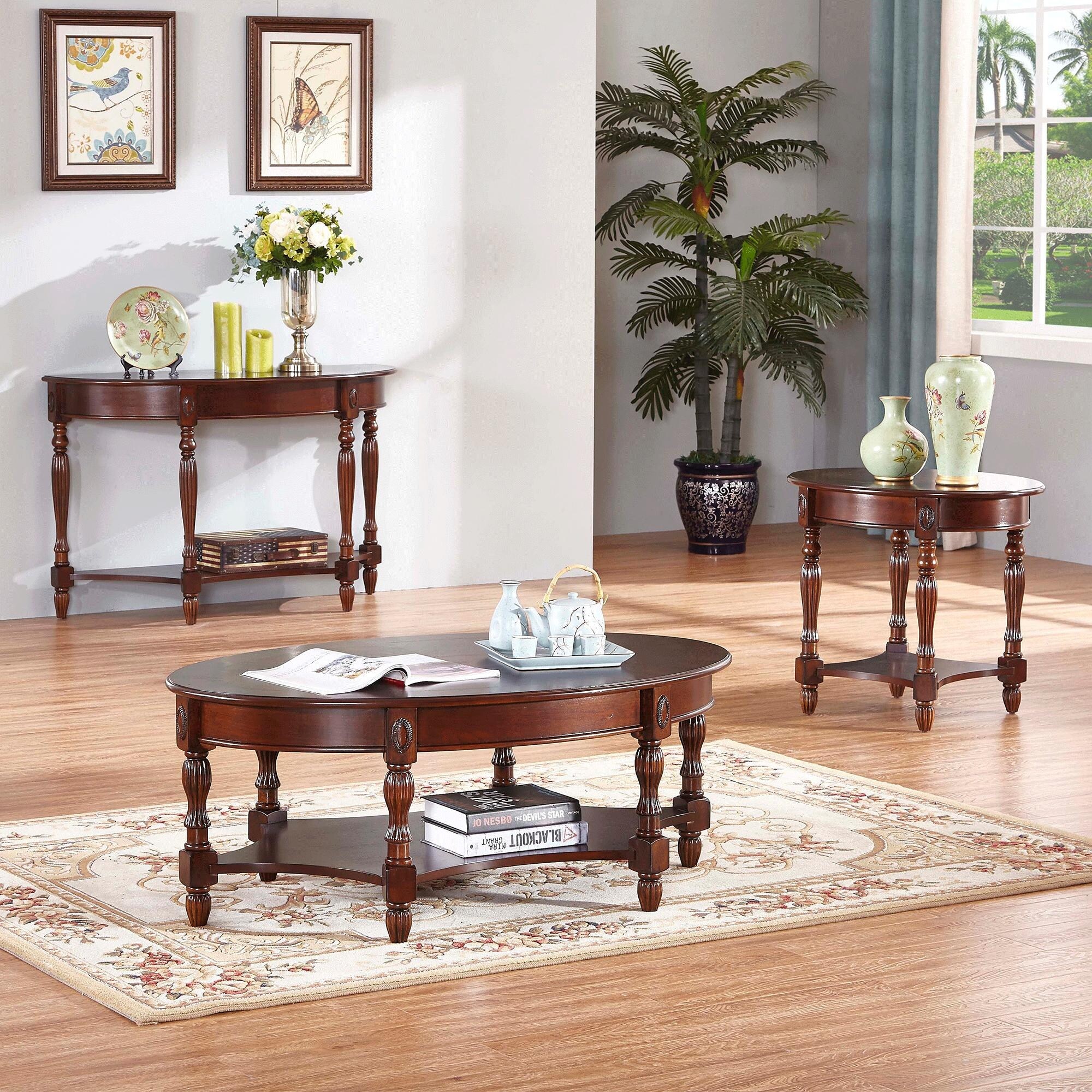 Matching console and end tables hotsell