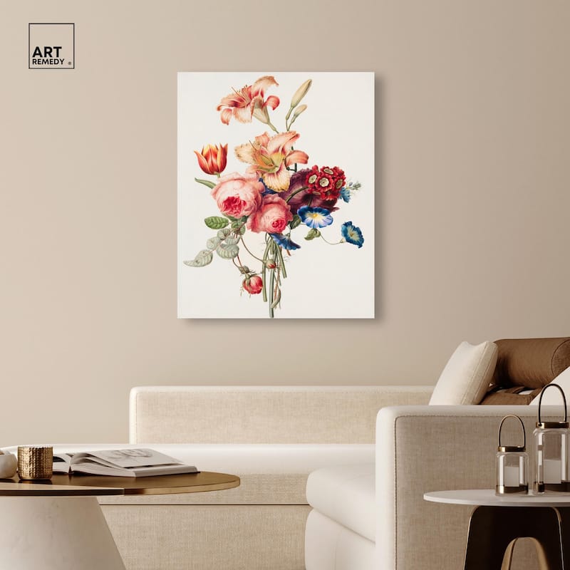 Bouquet 1820 Canvas by Art Remedy, Gallery Wrapped