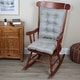 preview thumbnail 9 of 7, Klear Vu Non-Slip Omega Jumbo Rocking Chair Cushion Set