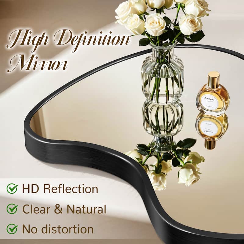 Artistic Aluminum Alloy Framed Decorative Wall Mirror