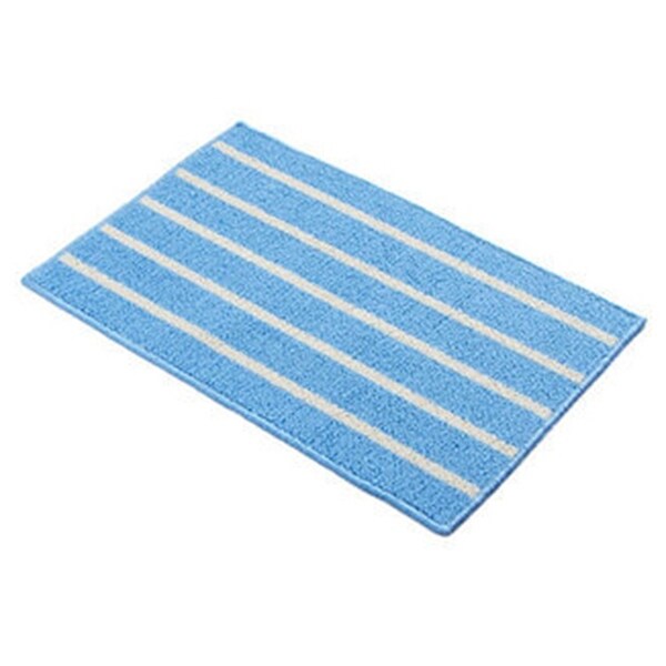 Simple Stripe Long Ground Floor Door Mat Carpet 43x65cm - Blue