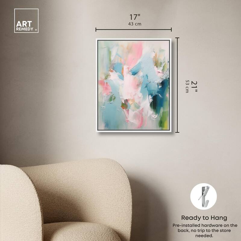 Neon Breeze II Canvas by Art Remedy