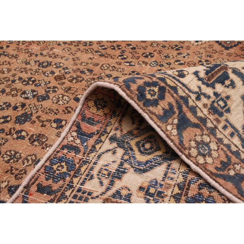 ECARPETGALLERY Hand-knotted Antalya Vintage Copper Wool Rug - 6'7 x 9'10