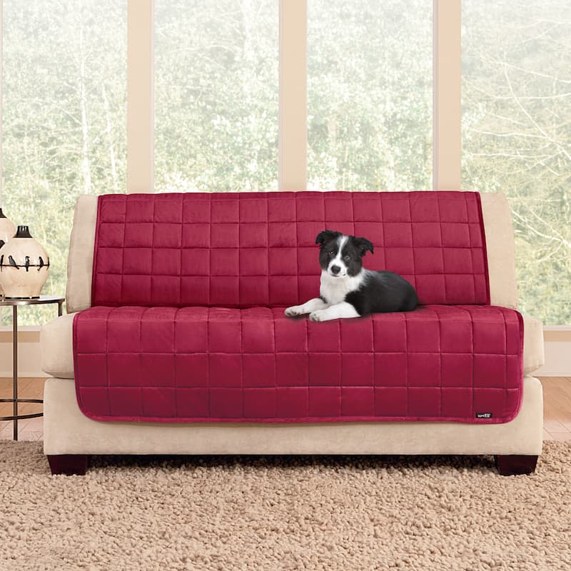SureFit Deluxe Pet Armless Loveseat Furniture Cover
