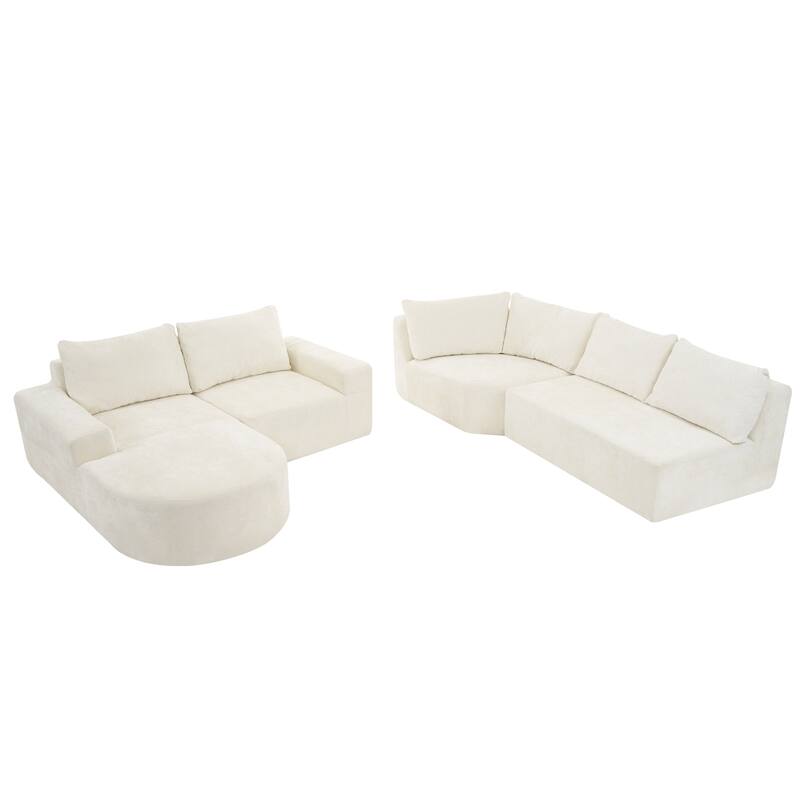 Modular Sectional Sofa Living Room Floor Couch Chaise Lounge