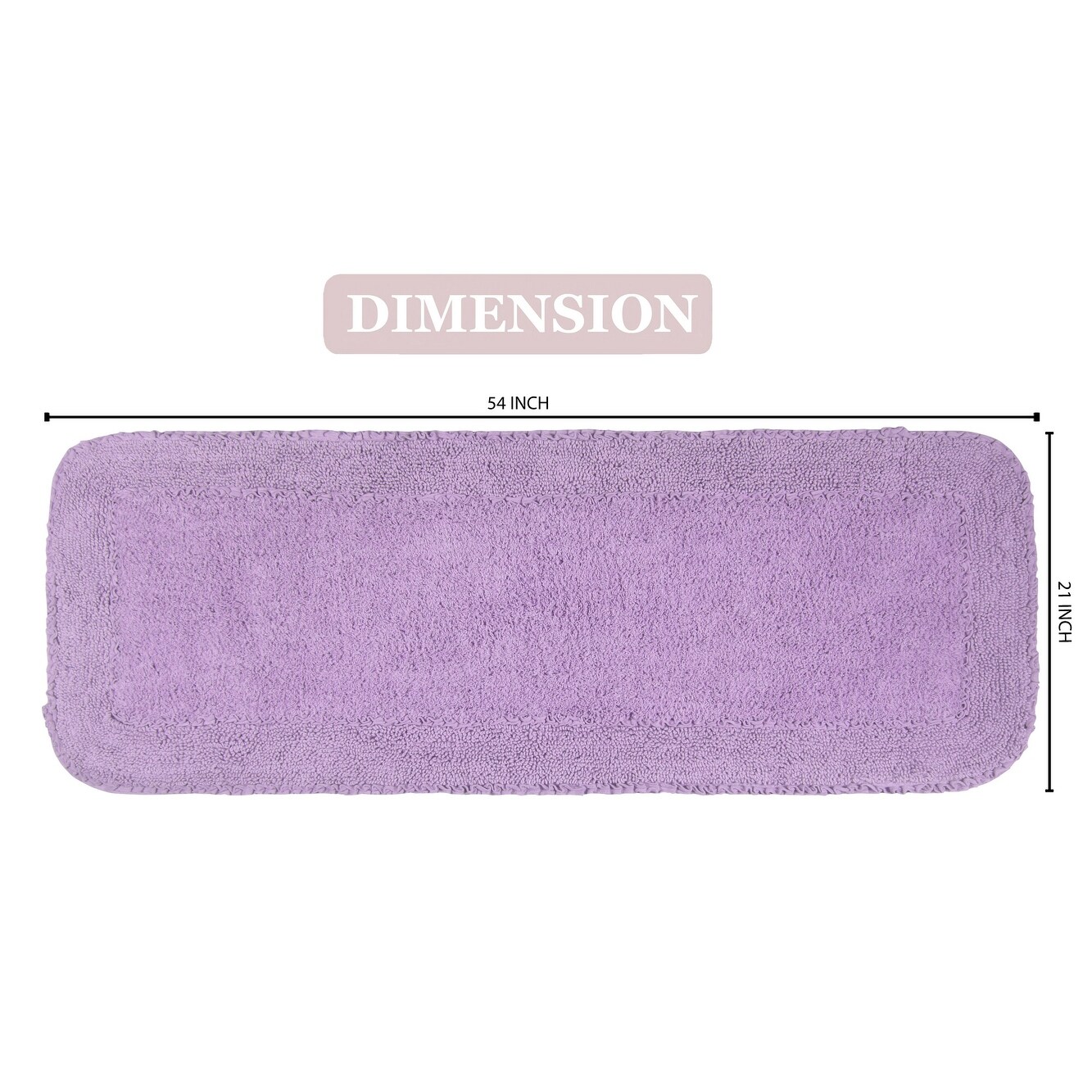 Radiant Collection Bathroom Rug, Cotton Soft, Water-image