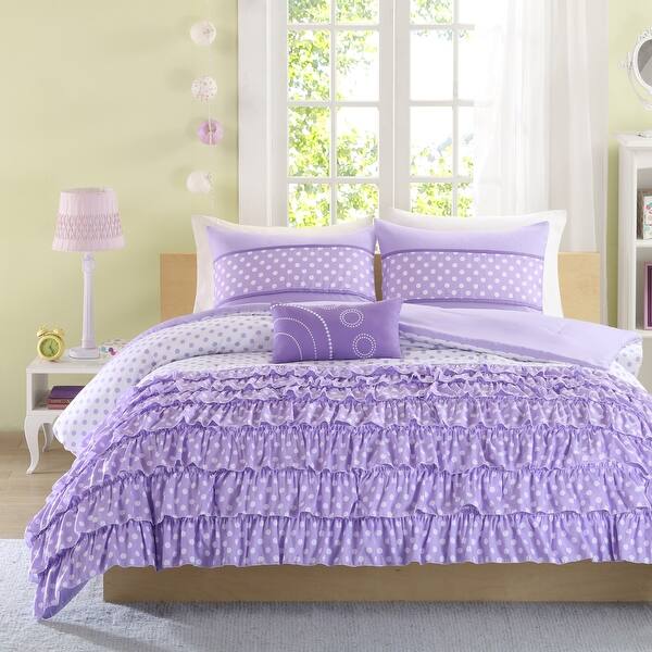 slide 2 of 10, Ellen 4-Piece Comforter Set by Mi Zone Full - Queen