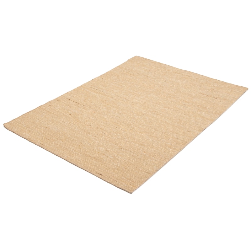 ECARPETGALLERY Braid weave Sienna Beige Wool Rug - 5'0 x 7'0