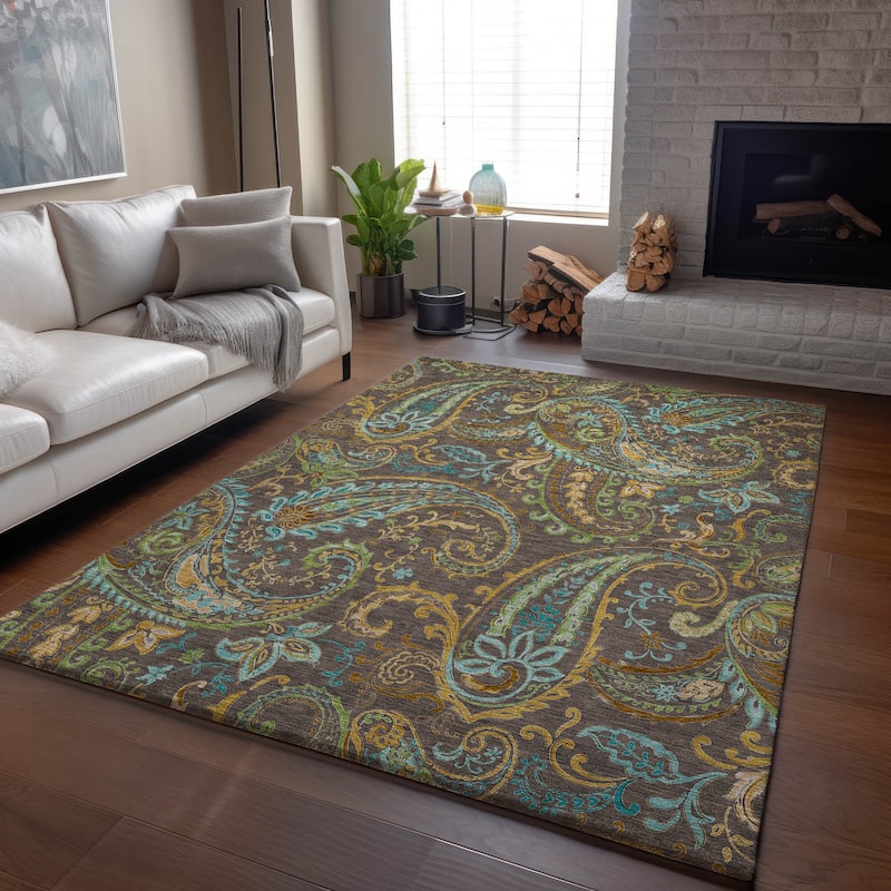 Premium Washable Super Soft Traditional Paisley Mayfield Rug