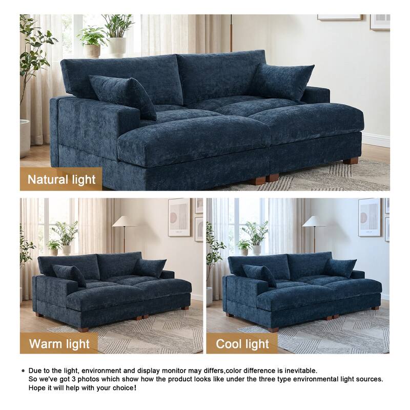 Modern Modular Sectional Sofa Chaise Couch Bed