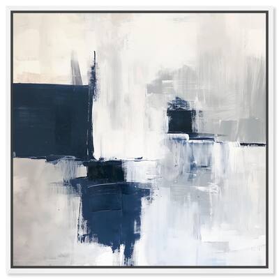 Porcelain Blue on White I Canvas by Art Remedy