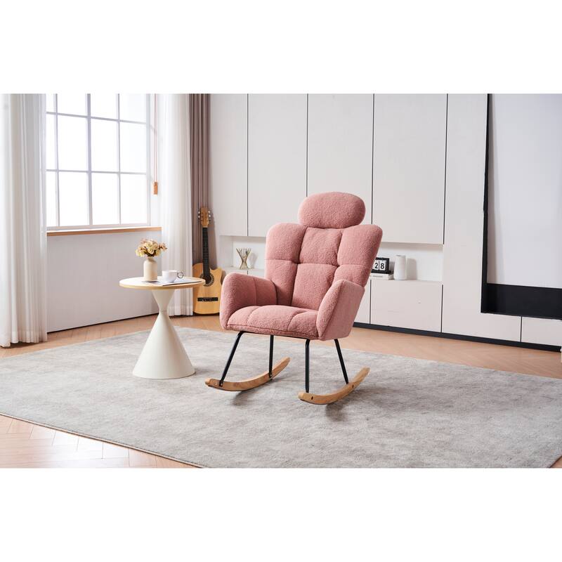 Teddy Nursery Rocker Chair with Headrest