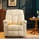 preview thumbnail 18 of 23, MCombo Manual Glider Rocker Recliner Chair with USB Ports, Faux Leather 8002