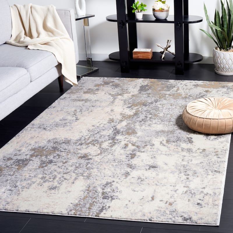 SAFAVIEH Lagoon Gesine Modern Area Rug - 3' x 5' - Ivory/Grey