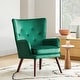 preview thumbnail 11 of 18, Modern Upholstered Velvet Wingback Accent Arm Chair, Set of 2 - 36.6" H x 28" W x 28.4" D