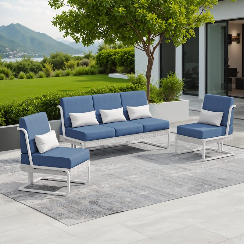 Corvus Akrotiri 3-piece Outdoor Conversation Seating Set