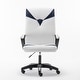preview thumbnail 1 of 4, White Navy Ergonomic Height Adjustable Office Chair White Navy