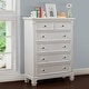 preview thumbnail 2 of 3, Glendale 6 Drawer Chest Pure White