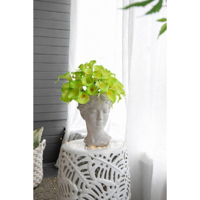 Young Girl Outdoor Planter - 10.5" - Gray