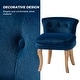 preview thumbnail 43 of 51, Xacobo Modern Velvet Tufted Vanity Stool with Wood Base by HULALA HOME