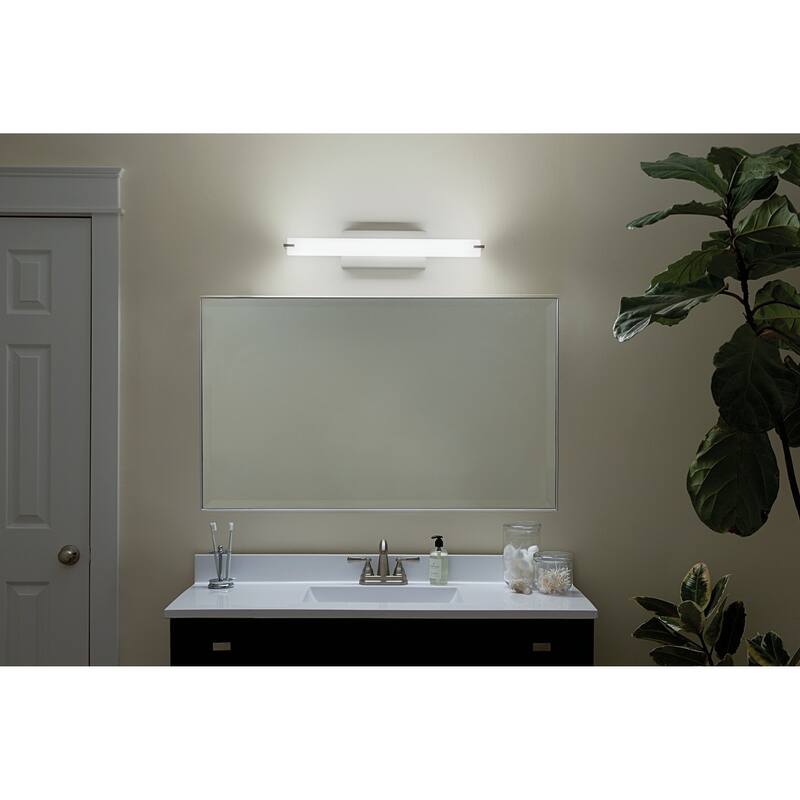 Kichler Lighting Transitional 26-inch Brushed Nickel LED Linear Bath/Vanity Light