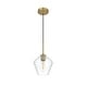 preview thumbnail 4 of 11, Elegant Lighting Gene Single Light 8" Wide Mini Pendant with Clear