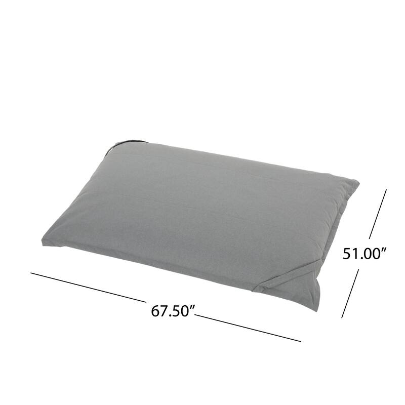 Camelia Water Resistant Indoor 5.5'x4' Lounger Bean Bag - Grey