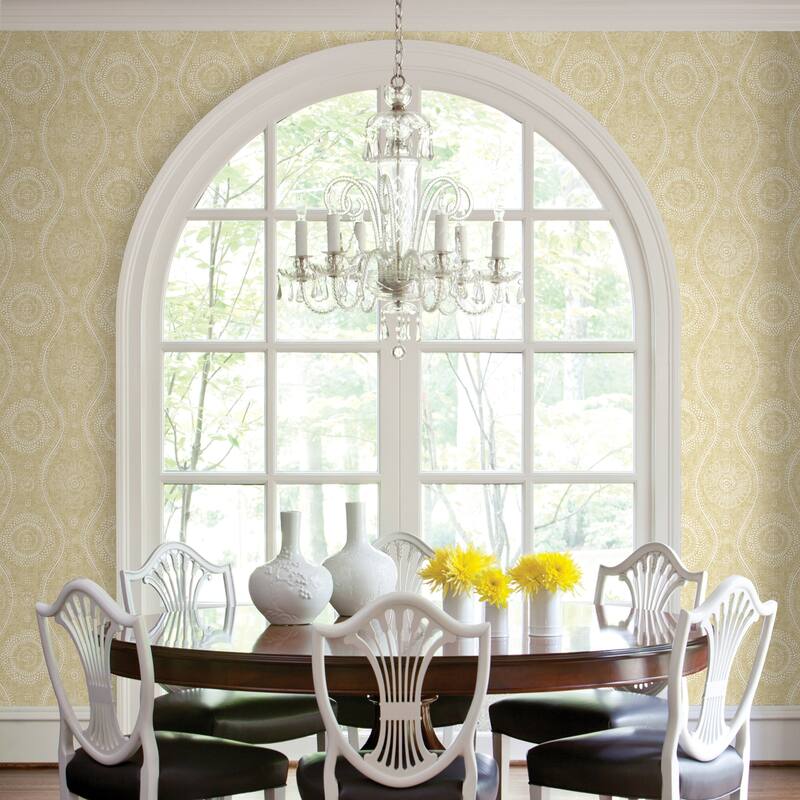 A-Street Prints Citrine Painterly Wallpaper